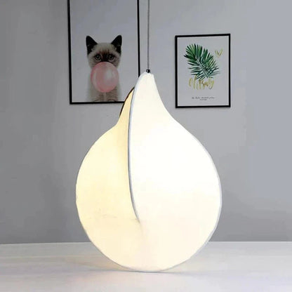 LumaSphere™ Wabi-Sabi zijden hanglamp in organische vorm – productafbeelding 1