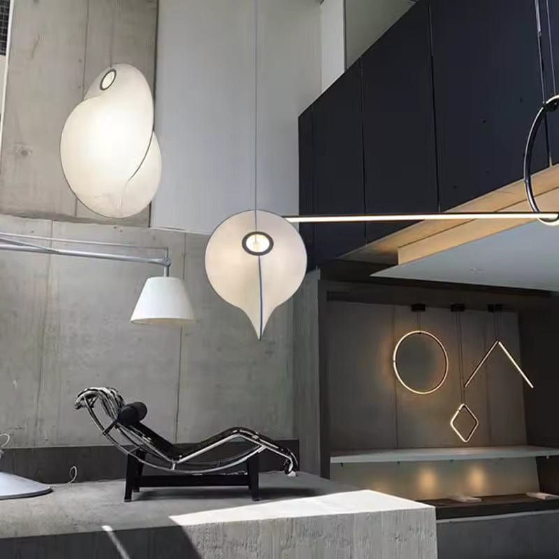 LumaSphere™ Wabi-Sabi zijden hanglamp in organische vorm – productafbeelding 4