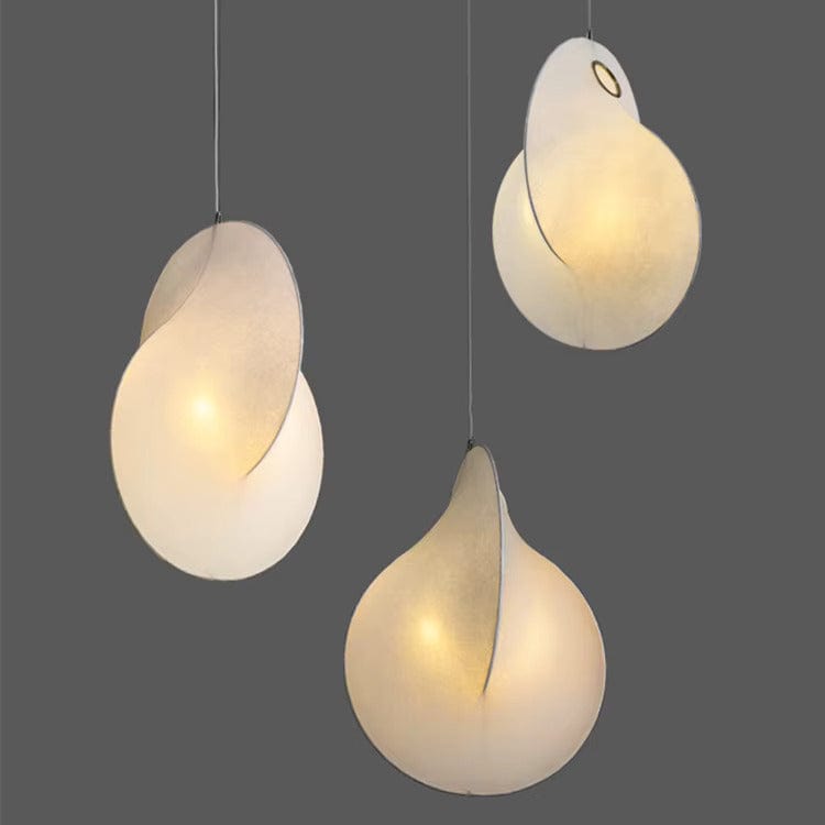 LumaSphere™ Wabi-Sabi zijden hanglamp in organische vorm – productafbeelding 5