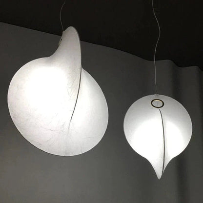 LumaSphere™ Wabi-Sabi zijden hanglamp in organische vorm – productafbeelding 6