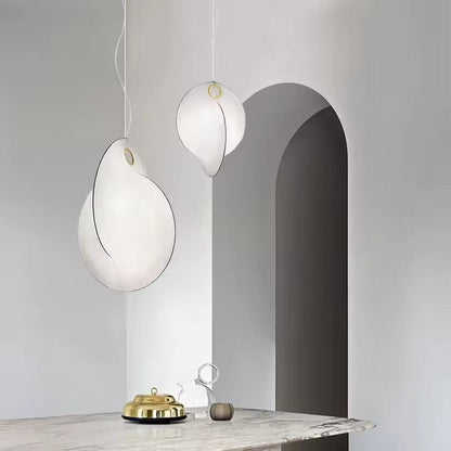 LumaSphere™ Wabi-Sabi zijden hanglamp in organische vorm – productafbeelding 7