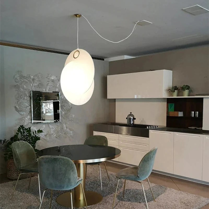 LumaSphere™ Wabi-Sabi zijden hanglamp in organische vorm – productafbeelding 8