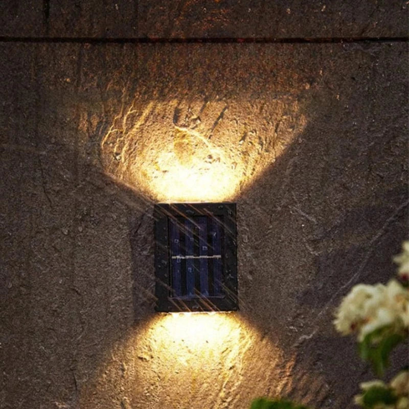 LumiGuard™ draadloze solar buitenwandlamp – productafbeelding 1