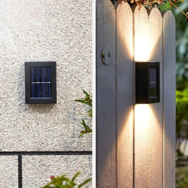 LumiGuard™ draadloze solar buitenwandlamp – productafbeelding 2