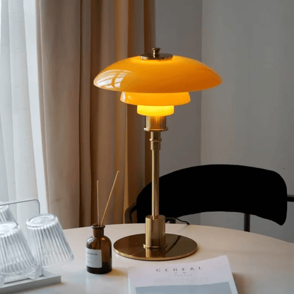LumaGlow™ glazen LED-tafellamp met Scandinavisch design – productafbeelding 3