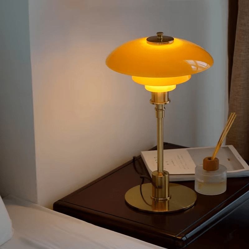 LumaGlow™ glazen LED-tafellamp met Scandinavisch design – productafbeelding 4