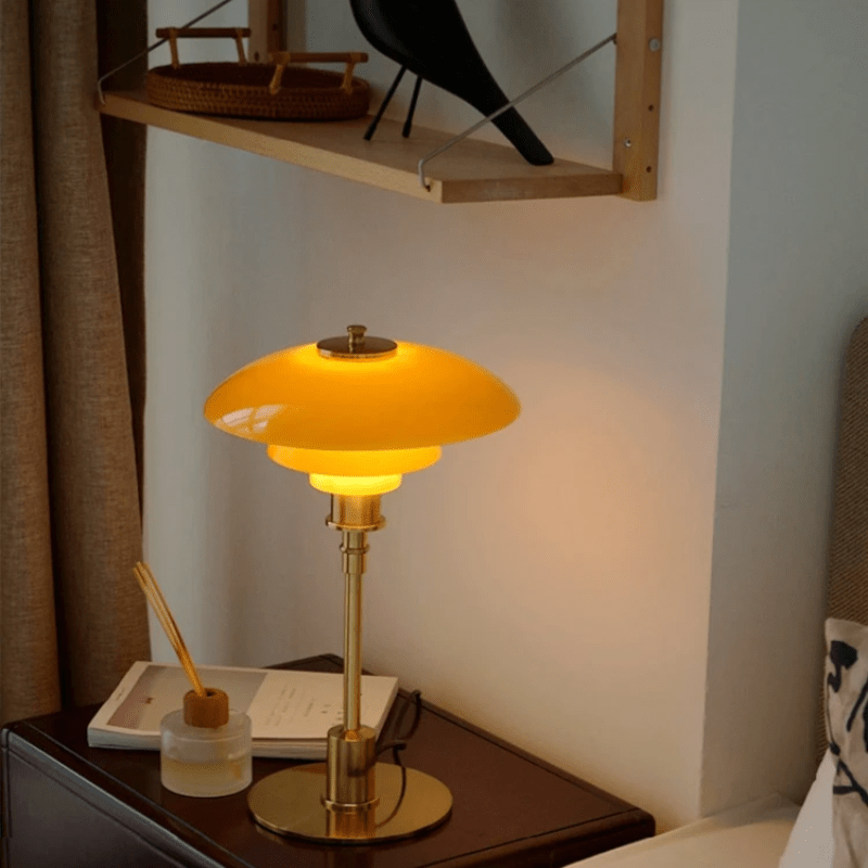 LumaGlow™ glazen LED-tafellamp met Scandinavisch design – productafbeelding 6