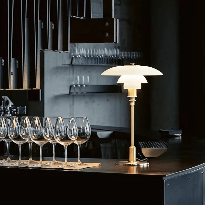 LumaGlow™ glazen LED-tafellamp met Scandinavisch design – productafbeelding 7