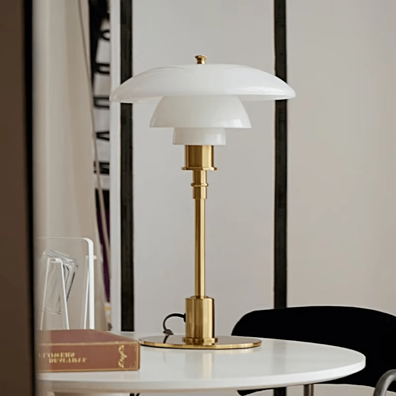 LumaGlow™ glazen LED-tafellamp met Scandinavisch design – productafbeelding 8