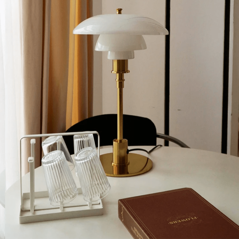LumaGlow™ glazen LED-tafellamp met Scandinavisch design – productafbeelding 9