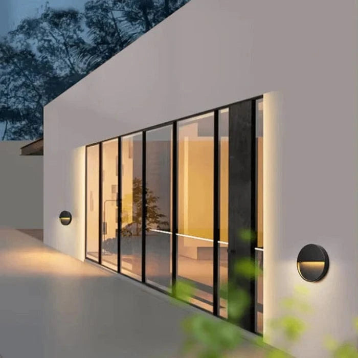 LumiSphere™ ronde IP65 LED-buitenwandlamp van aluminium – productafbeelding 4