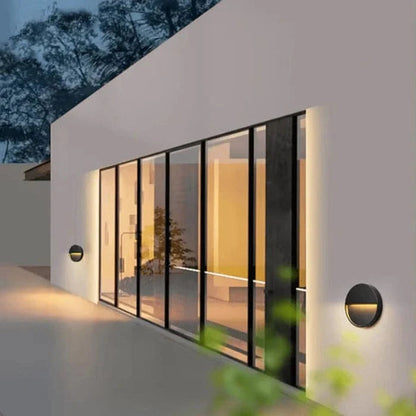 LumiSphere™ ronde IP65 LED-buitenwandlamp van aluminium – productafbeelding 4