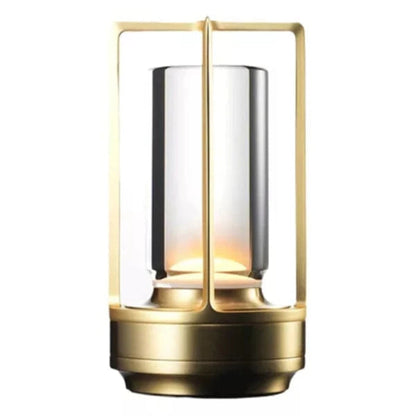 LumiSphere™ draadloze touchlamp van glas en metaal – productafbeelding 1