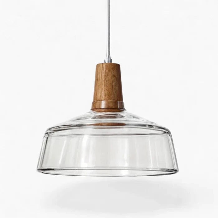 LumiCraft™ vintage kroonluchter van hout en glas – productafbeelding 11
