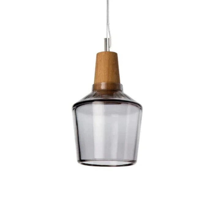 LumiCraft™ vintage kroonluchter van hout en glas – productafbeelding 14