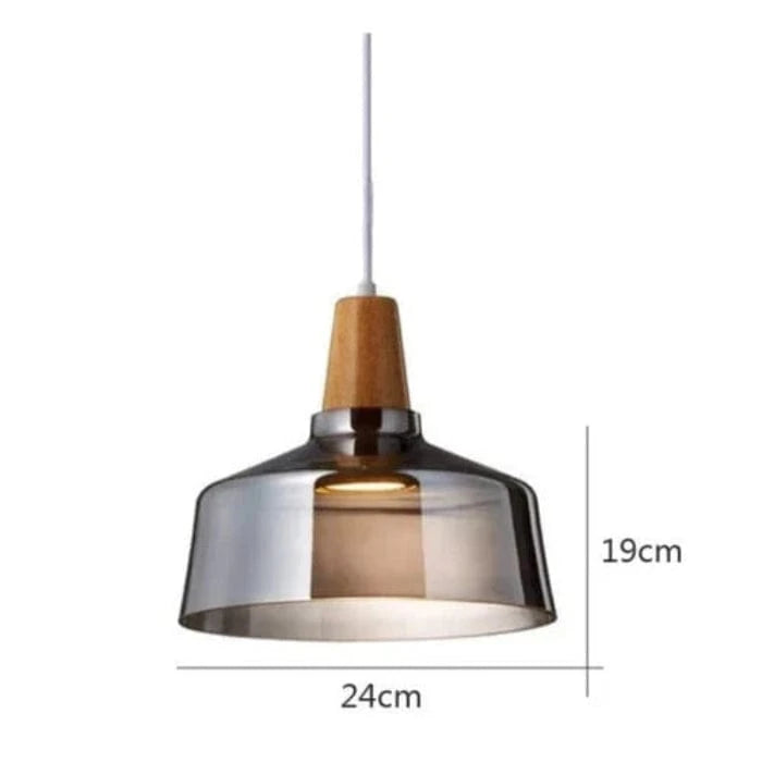 LumiCraft™ vintage kroonluchter van hout en glas – productafbeelding 9