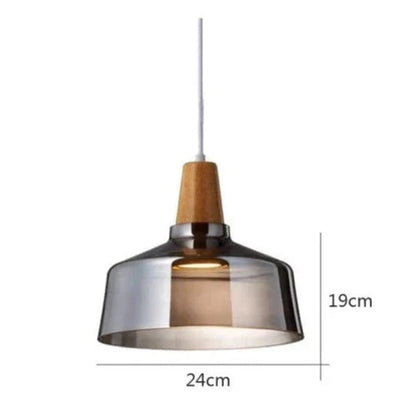 LumiCraft™ vintage kroonluchter van hout en glas – productafbeelding 9