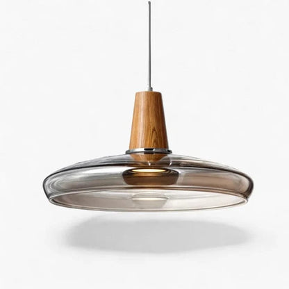 LumiCraft™ vintage kroonluchter van hout en glas – productafbeelding 10