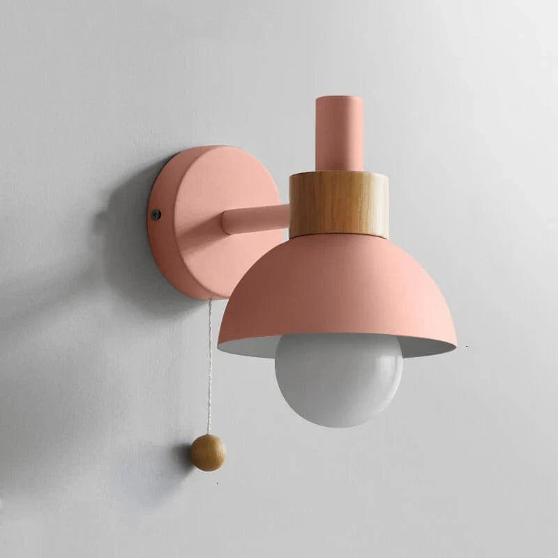 LumiChic™ Scandinavische wandlamp met houten accent – productafbeelding 11