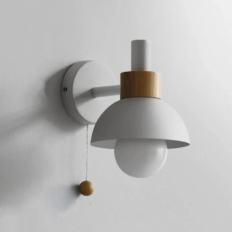 LumiChic™ Scandinavische wandlamp met houten accent – productafbeelding 12