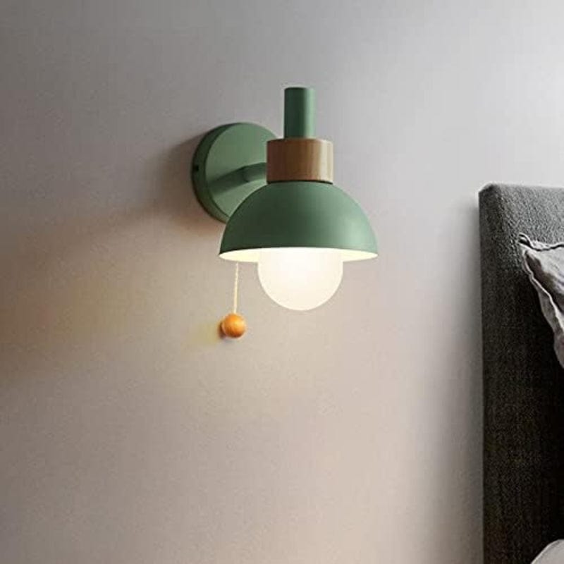 LumiChic™ Scandinavische wandlamp met houten accent – productafbeelding 6