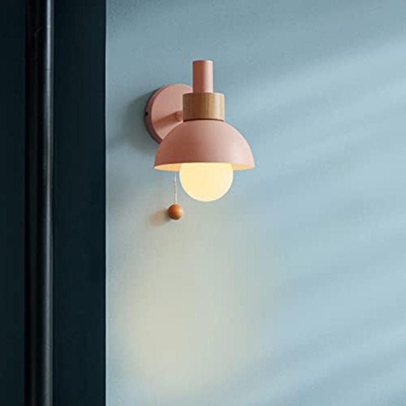 LumiChic™ Scandinavische wandlamp met houten accent – productafbeelding 7