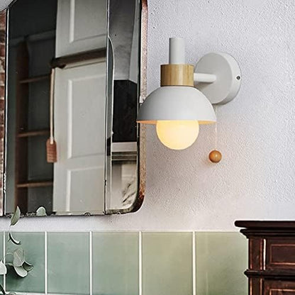 LumiChic™ Scandinavische wandlamp met houten accent – productafbeelding 8