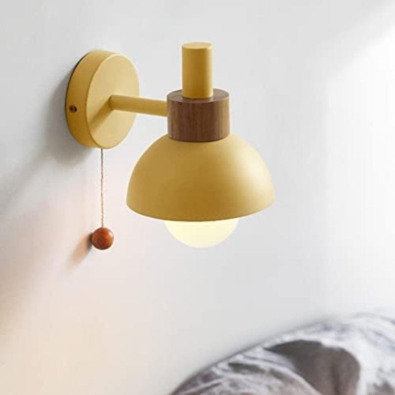 LumiChic™ Scandinavische wandlamp met houten accent – productafbeelding 9