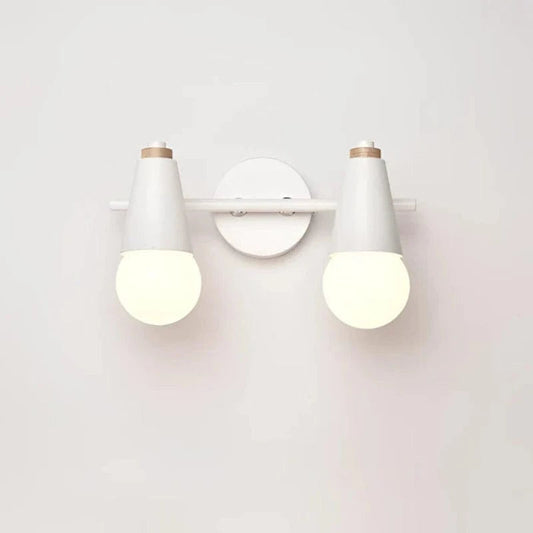 LumiAura™ minimalistische wandlamp met houten details – productafbeelding 1