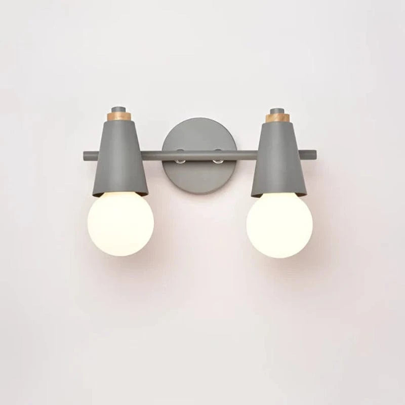 LumiAura™ minimalistische wandlamp met houten details – productafbeelding 5