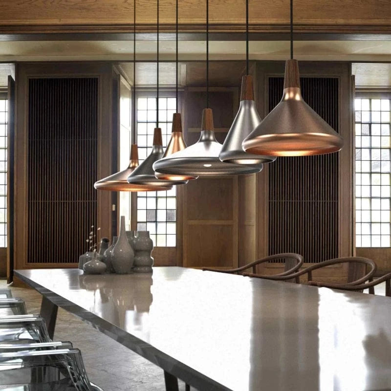 NoriGlow™ Japandi hanglamp van hout en metaal – productafbeelding 5