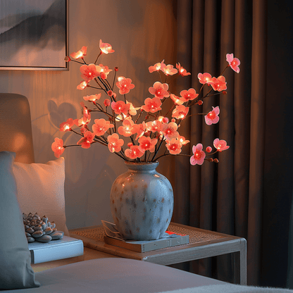 LumiGlow™ LED-lichtsnoer met olijftak- of bloesemontwerp – productafbeelding 7