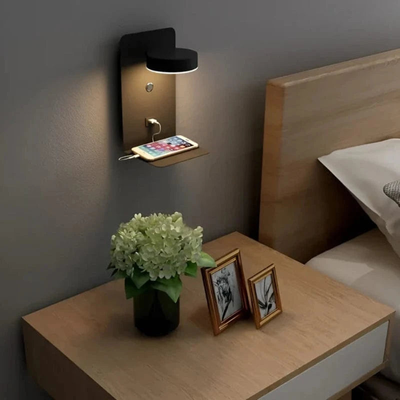 LumaNest™ dimbare bedlamp met USB-oplader – productafbeelding 3