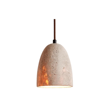 LumiStone™ travertin hanglamp met E27-fitting – productafbeelding 1