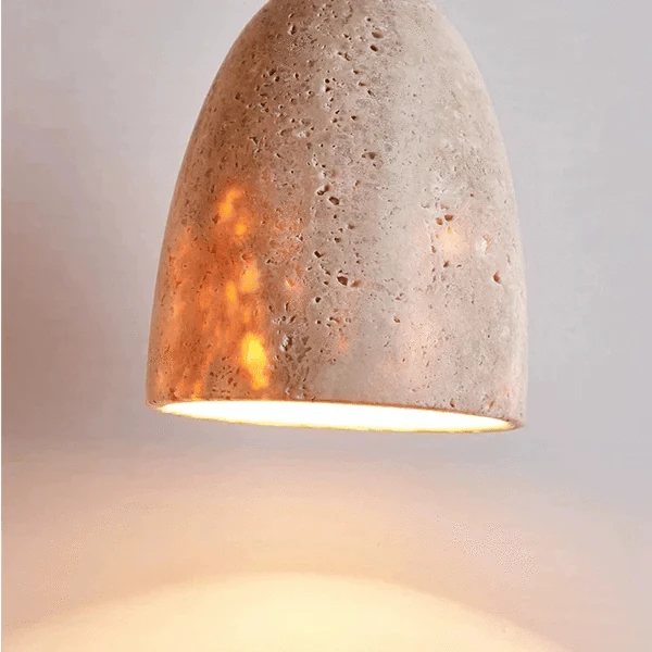 LumiStone™ travertin hanglamp met E27-fitting – productafbeelding 5