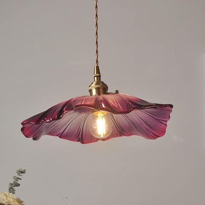 LotusGlow™ glazen lotus hanglamp voor keuken en eettafel – productafbeelding 1
