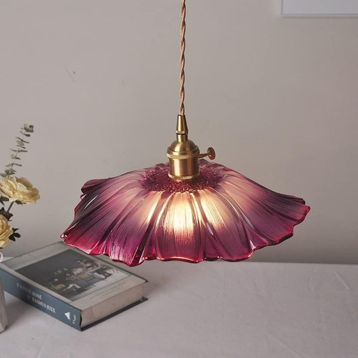 LotusGlow™ glazen lotus hanglamp voor keuken en eettafel – productafbeelding 5