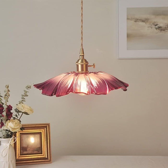 LotusGlow™ glazen lotus hanglamp voor keuken en eettafel – productafbeelding 6