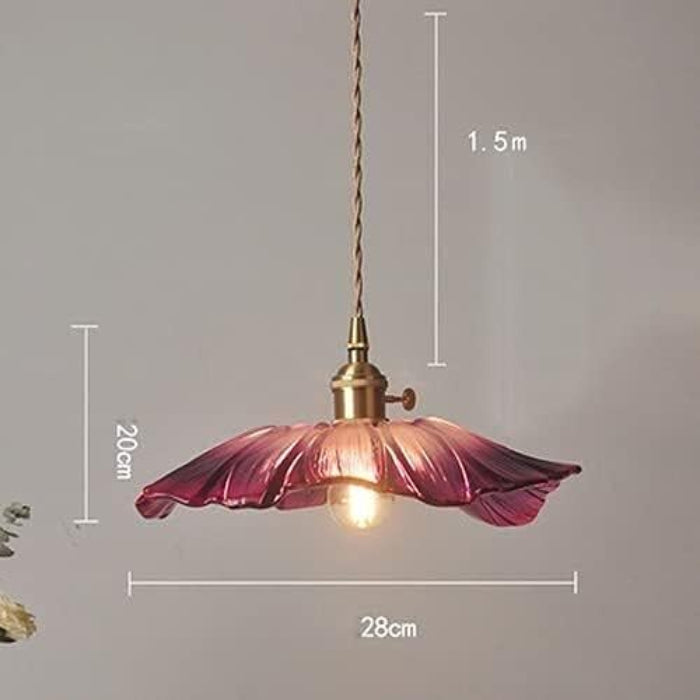 LotusGlow™ glazen lotus hanglamp voor keuken en eettafel – productafbeelding 7