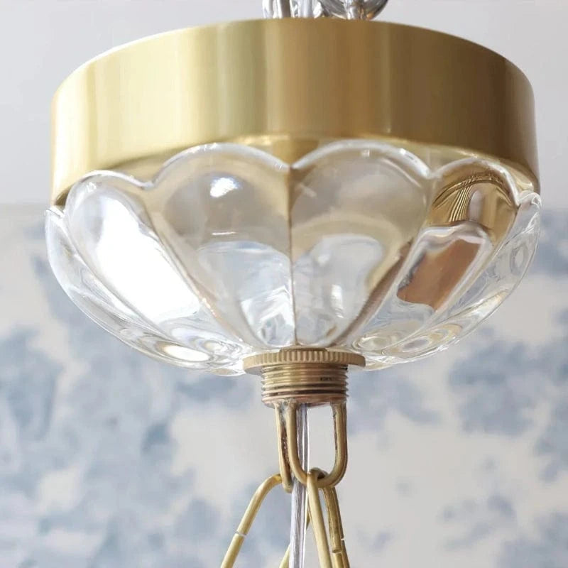 LuxeBloom™ kristallen kroonluchter met bloemvormig glas – productafbeelding 5