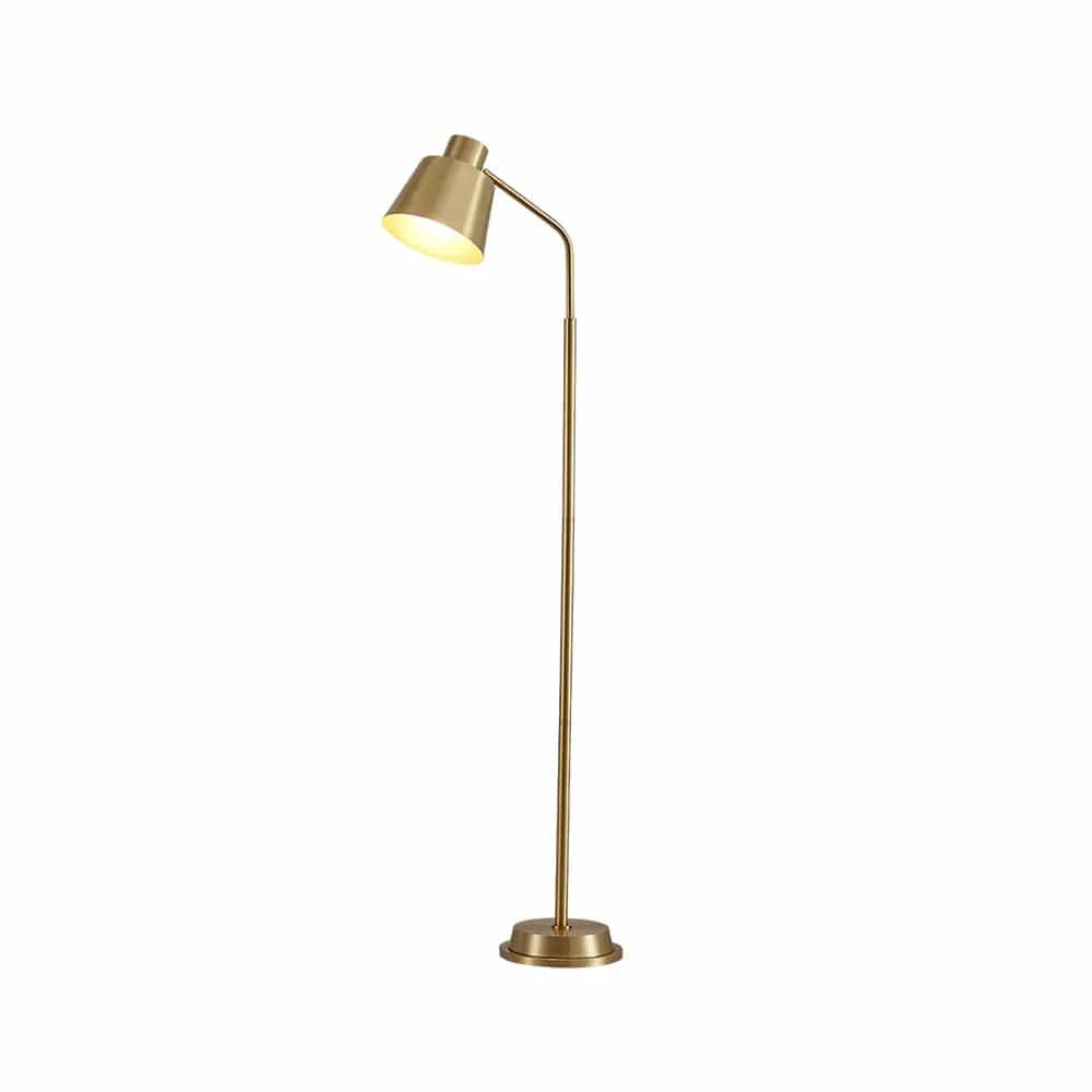 BrassGlow™ gouden retro vloerlamp van messing – afbeelding 2