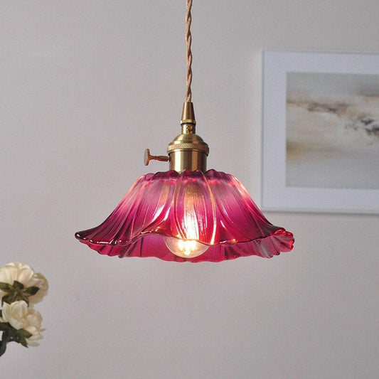 LuxeAura™ moderne glazen kroonluchter met bloemvorm – productafbeelding 1