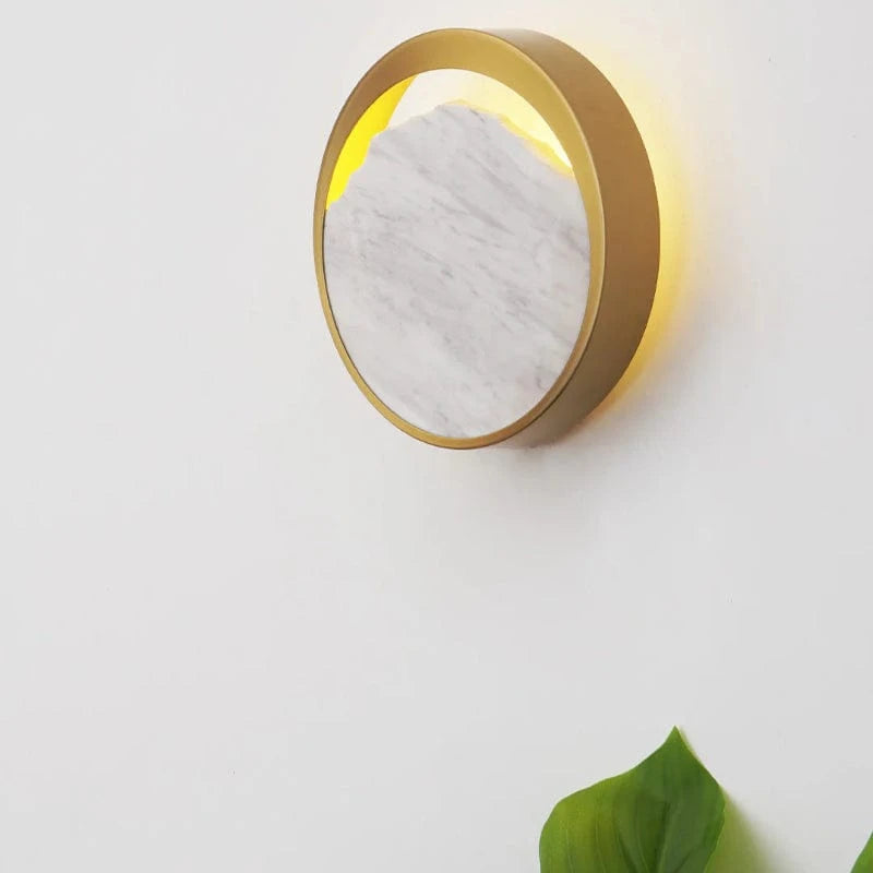 LuxeGlow™ ronde marmeren wandlamp met G9-fitting – productafbeelding 3