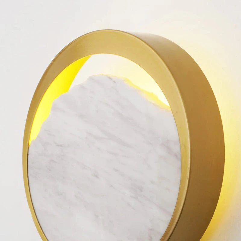 LuxeGlow™ ronde marmeren wandlamp met G9-fitting – productafbeelding 5