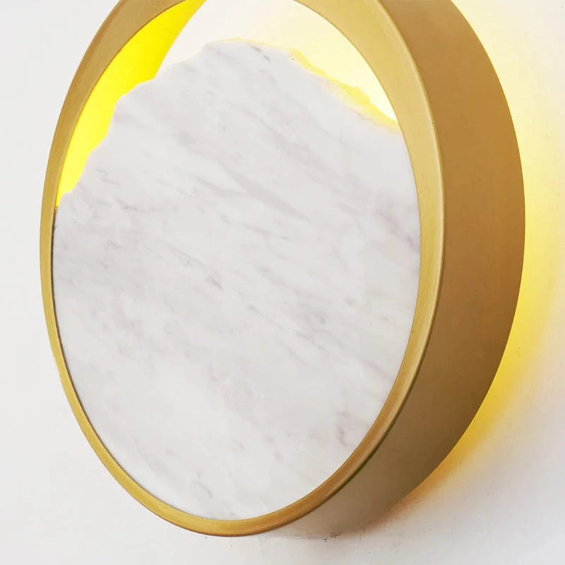 LuxeGlow™ ronde marmeren wandlamp met G9-fitting – productafbeelding 9