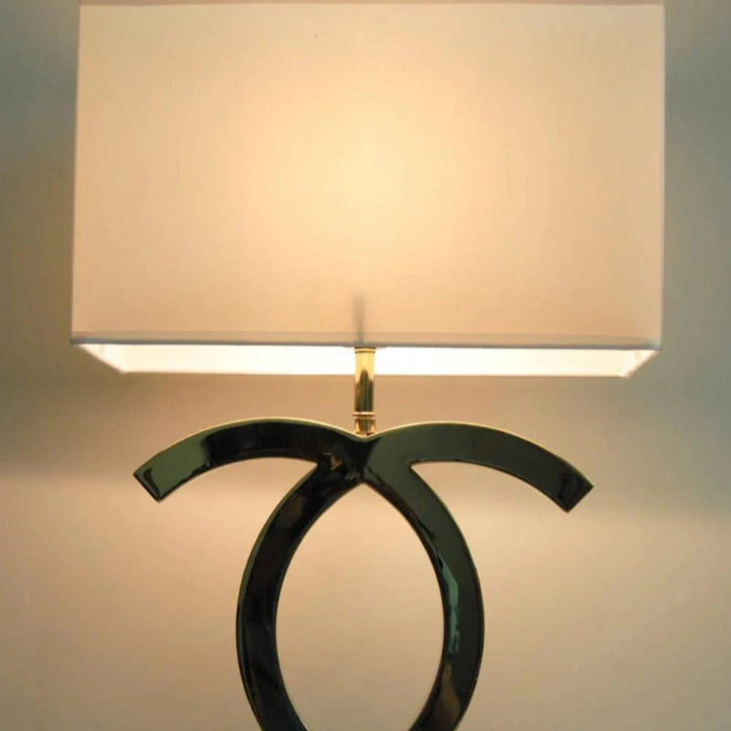 LuxeGlow™ Scandinavische tafellamp met dubbele C-vorm – productafbeelding 7
