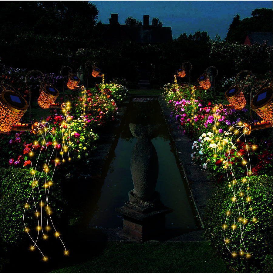 LumiGlow™ solar tuinlantaarn met regendruppelprojectie – productafbeelding 3