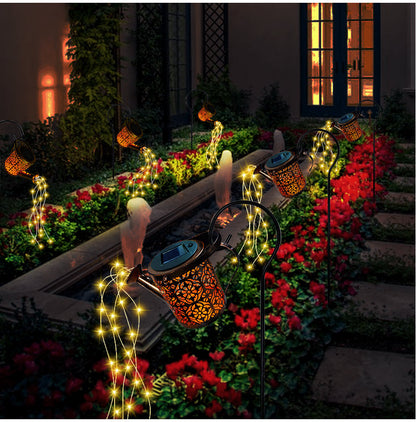 LumiGlow™ solar tuinlantaarn met regendruppelprojectie – productafbeelding 4