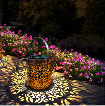 LumiGlow™ solar tuinlantaarn met regendruppelprojectie – productafbeelding 5