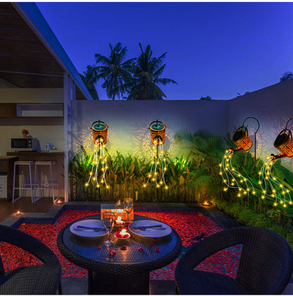 LumiGlow™ solar tuinlantaarn met regendruppelprojectie – productafbeelding 6